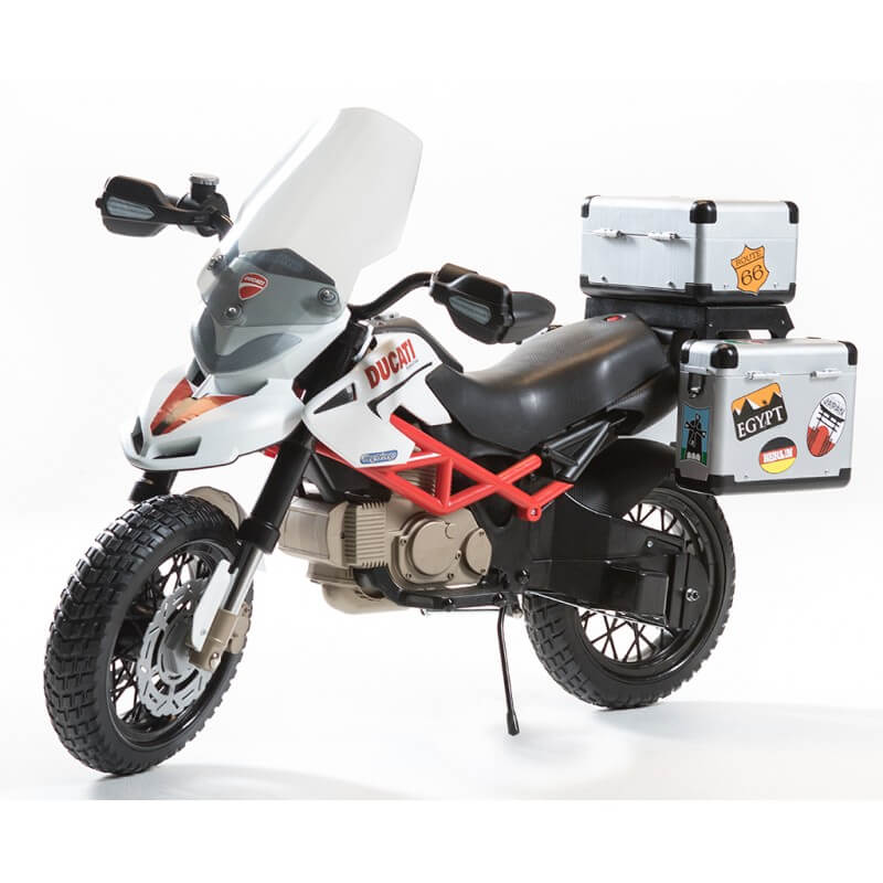 Ducati HyperCross Official 12v - electric motorcycle for kids battery, Peg-Pérego Exhausted